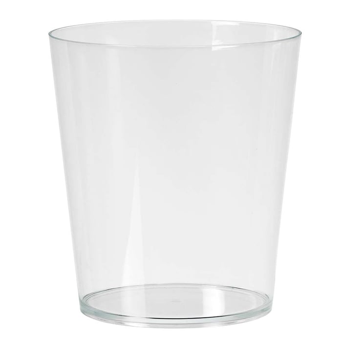 Display container, conical shape, transparent, acryl, 29 cm, Ø 26 cm